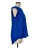 Pleione 100% Polyester Blue Short Sleeve Top Size M - photo 4