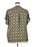 Maurices 100% Polyester Green Short Sleeve Blouse Size XXL - photo 2