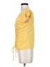Max Studio Yellow Short Sleeve T-Shirt Size S - photo 5