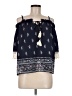 Jolt Blue 3/4 Sleeve Blouse Size M - photo 1