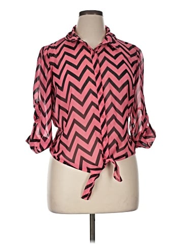 No Boundaries 3/4 Sleeve Blouse (view 1)