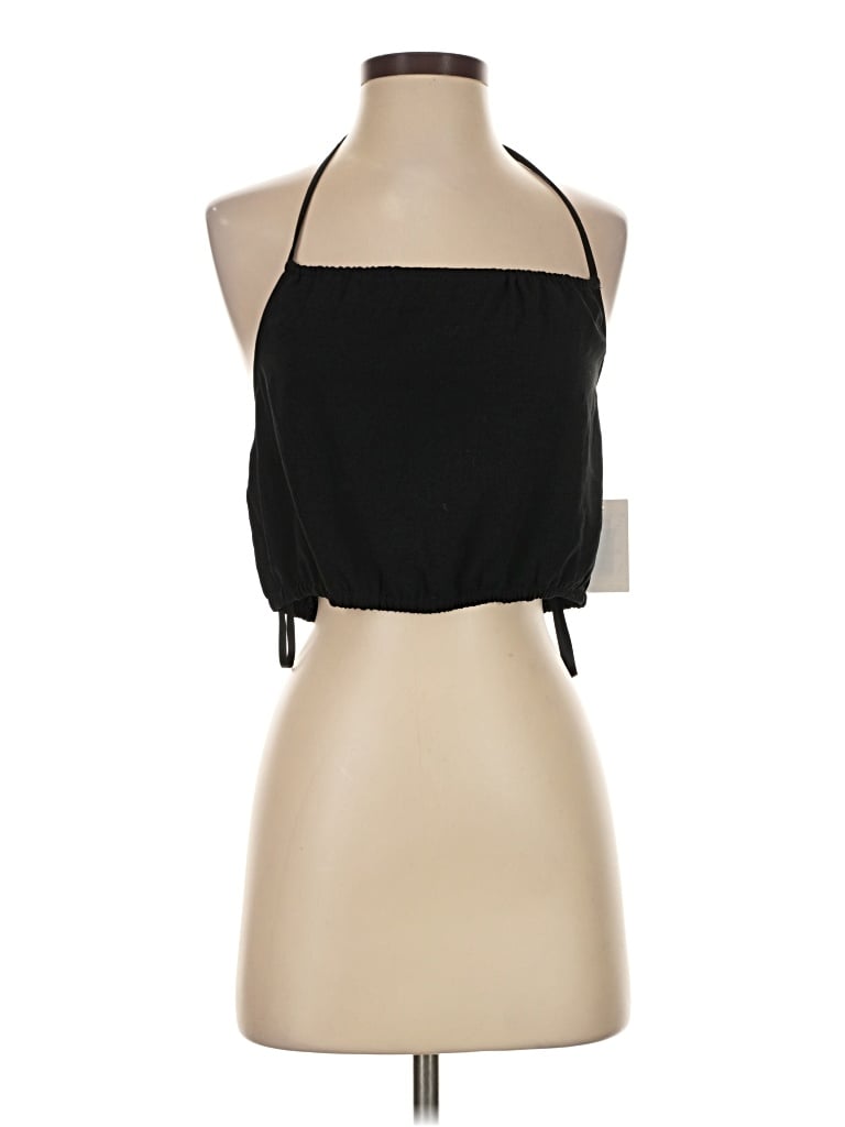 Pre-owned Open Edit Sleeveless Blouse In Black