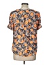 Collective Concepts Orange Short Sleeve Blouse Size L - photo 2