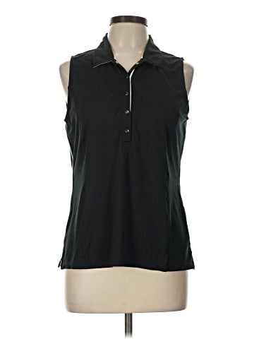 Zero Restriction Sleeveless Button-Down Shirt (view 1)