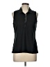 Zero Restriction Black Sleeveless Button-Down Shirt Size L - photo 1