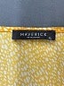 Maverick 100% Polyester Polka Dots Yellow 3/4 Sleeve Blouse Size XL - photo 7