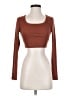 Shein Brown 3/4 Sleeve T-Shirt Size 4 - photo 1