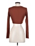 Shein Brown 3/4 Sleeve T-Shirt Size 4 - photo 2