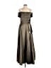 Xscape Metallic Brown Cocktail Dress Size 12 - photo 1