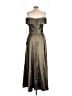 Xscape Metallic Brown Cocktail Dress Size 12 - photo 2