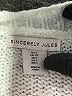 Sincerely Jules Chevron-herringbone Blue Poncho Size S - photo 7