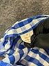 Weatherproof Checkered-gingham Blue Long Sleeve Button-Down Shirt Size 8 - photo 4