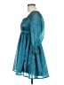Thirty/Thirty 100% Polyester Teal Cocktail Dress Size M - photo 5