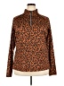 Lady Hagen Animal Print Brown Pullover Sweater Size XXL - photo 1