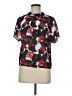 Reiss 100% Polyester Red Short Sleeve Turtleneck Size 6 - photo 1