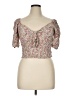 Louna 100% Rayon Pink Short Sleeve Blouse Size XL - photo 1