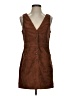 Shein 100% Polyester Brown Casual Dress Size 2 - photo 1