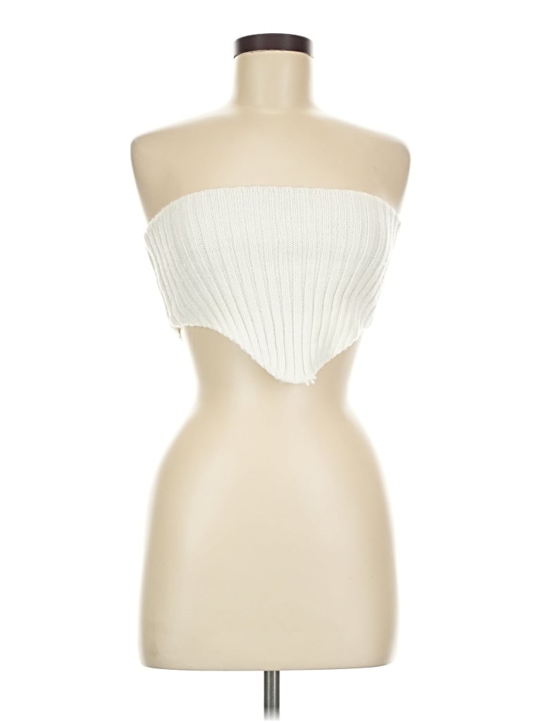 Pre-owned Forever 21 Bodysuit In Ivory