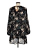 Olivaceous 100% Polyester Floral Black Casual Dress Size M - photo 2
