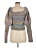 By Anthropologie Metallic Gray Pullover Sweater Size M - photo 2