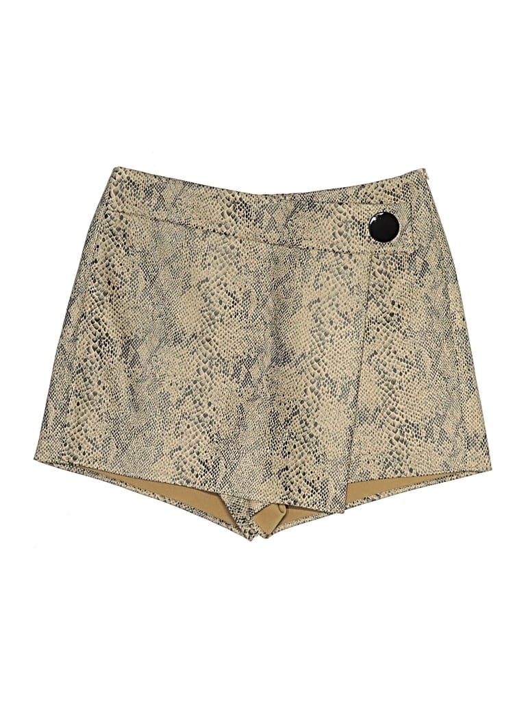 Pre-owned Zara Basic Skort In Gold