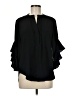 Vince Camuto 100% Polyester Black 3/4 Sleeve Blouse Size M - photo 1