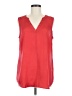 CAbi 100% Polyester Red Sleeveless Blouse Size M - photo 1