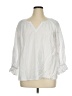 Tommy Bahama White 3/4 Sleeve Blouse Size XL - photo 1