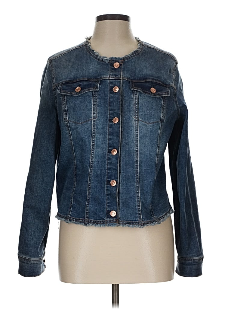 Pre-owned Kensie Denim Jacket In Blue