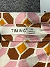 Timing Print Orange Long Sleeve Button-Down Shirt Size M - photo 7