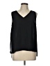 Kaari Blue Black Sleeveless Blouse Size L - photo 1