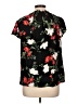 Old Navy 100% Rayon Floral Black Short Sleeve Blouse Size L - photo 2
