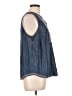 J.Jill 100% Lyocell Blue Sleeveless Blouse Size Lg Petite - photo 4