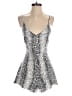 Millau 100% Rayon Animal Print Silver Romper Size XS - photo 1