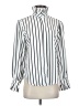 Koch 100% Polyester Stripes White Long Sleeve Blouse Size S - photo 1