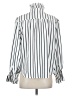 Koch 100% Polyester Stripes White Long Sleeve Blouse Size S - photo 2