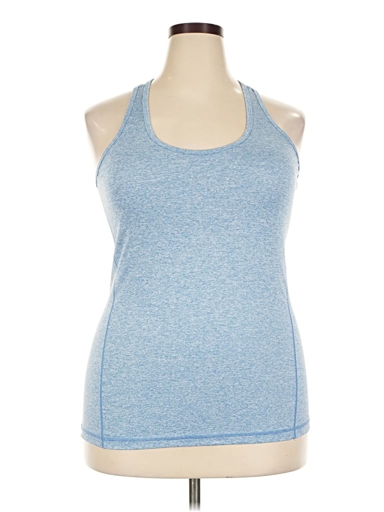 Pre-owned Icyzone Tank Top Blue Halter Neckline Tops