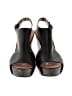 Elizabeth and James Black Wedges Size 6 1/2 - photo 2
