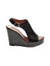 Elizabeth and James Black Wedges Size 6 1/2 - photo 1