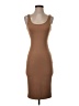 Express Solid Brown Casual Dress Size XXS - photo 1