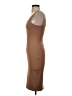 Express Solid Brown Casual Dress Size XXS - photo 5