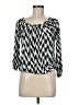 MICHAEL Michael Kors 100% Viscose Black 3/4 Sleeve Blouse Size M - photo 1