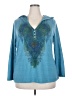 One World Blue Long Sleeve Henley Size 2X - photo 1