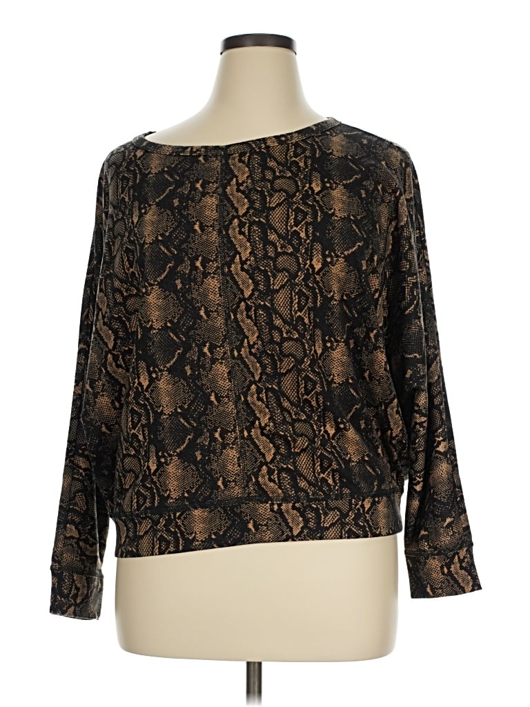 Pre-owned Cyrus 3/4 Sleeve T-shirt In Brown