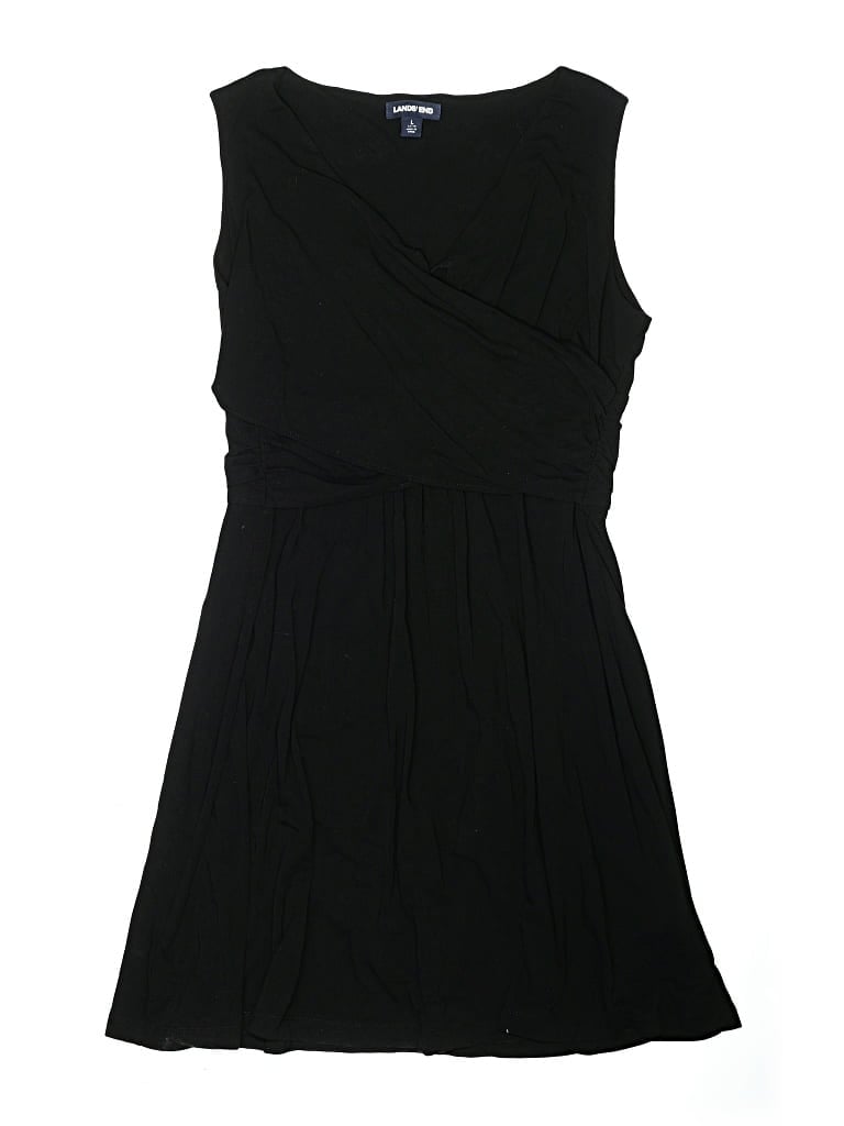 Pre-owned Lands' End Kids'  Dress In Black