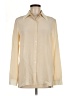 The Row 100% Silk Ivory Long Sleeve Silk Top Size 6 - photo 1