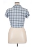 Just Polly Blue Short Sleeve Blouse Size XL - photo 2