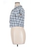 Just Polly Blue Short Sleeve Blouse Size XL - photo 5