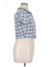 Just Polly Blue Short Sleeve Blouse Size XL - photo 4