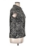 Alfani Animal Print Black Short Sleeve Blouse Size XL - photo 4
